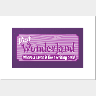 Visit Wonderland! Posters and Art